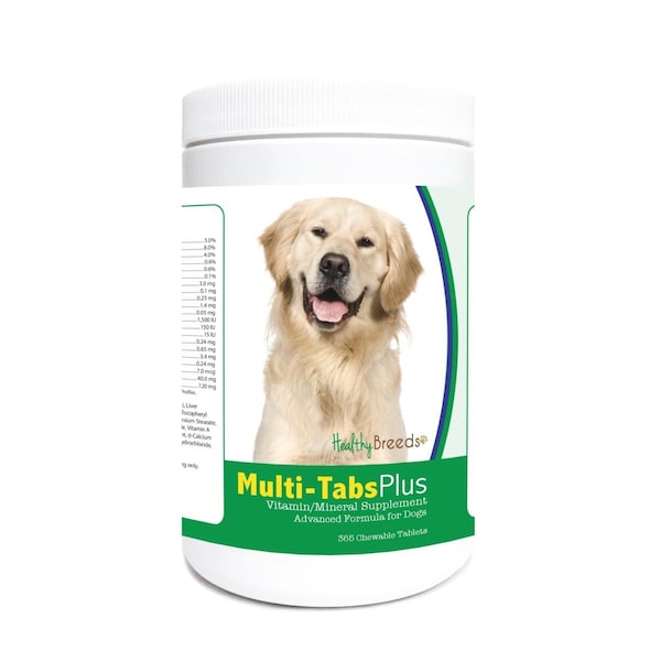 Healthy Breeds Golden Retriever Multi-Tabs Plus Chewable Tablets, 365PK 840235121880 - main